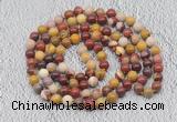 GMN467 Hand-knotted 8mm, 10mm mookaite 108 beads mala necklaces