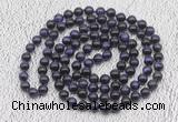 GMN500 Hand-knotted 8mm, 10mm purple tiger eye 108 beads mala necklaces