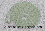 GMN516 Hand-knotted 8mm, 10mm prehnite 108 beads mala necklaces