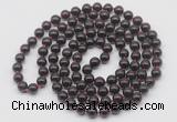 GMN530 Hand-knotted 8mm, 10mm garnet 108 beads mala necklaces