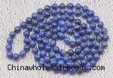 GMN533 Hand-knotted 8mm, 10mm lapis lazuli 108 beads mala necklaces