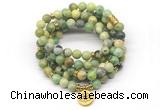 GMN7028 8mm australia chrysoprase 108 mala beads wrap bracelet necklace