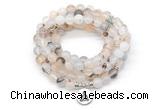 GMN7064 8mm montana agate 108 mala beads wrap bracelet necklaces