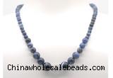 GMN7314 sodalite graduated beaded necklace & bracelet set