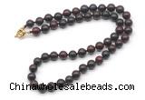 GMN7774 18 - 36 inches 8mm, 10mm round brecciated jasper beaded necklaces
