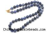 GMN7823 18 - 36 inches 8mm, 10mm round sodalite beaded necklaces