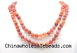 GMN8015 18 - 36 inches 8mm, 10mm fire agate 54, 108 beads mala necklaces