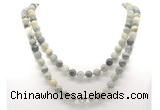 GMN8026 18 - 36 inches 8mm, 10mm seaweed quartz 54, 108 beads mala necklaces