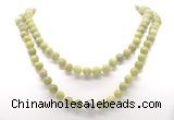 GMN8031 18 - 36 inches 8mm, 10mm China jade 54, 108 beads mala necklaces