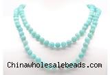 GMN8038 18 - 36 inches 8mm, 10mm amazonite 54, 108 beads mala necklaces