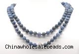 GMN8041 18 - 36 inches 8mm, 10mm dumortierite 54, 108 beads mala necklaces