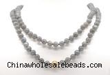 GMN8043 18 - 36 inches 8mm, 10mm grade A labradorite 54, 108 beads mala necklaces