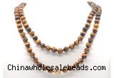 GMN8050 18 - 36 inches 8mm, 10mm grade AA yellow tiger eye 54, 108 beads mala necklaces