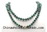 GMN8056 18 - 36 inches 8mm, 10mm green tiger eye 54, 108 beads mala necklaces