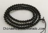 GNBS27 6mm black sandalwood 108 mala beads wrap bracelet necklace