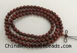 GNBS28 6mm red sandalwood 108 mala beads wrap bracelet necklace