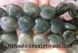 HGBS106 15 inches 28mm heart labradorite gemstone beads wholesale