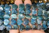 HGBS125 15 inches 12mm faceted heart apatite beads wholesale