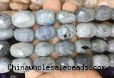 LBBS06 15 inches 12*16mm - 13*18mm faceted nuggets labradorite beads