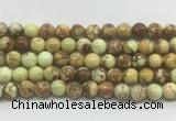 LEBS02 15 inches 6mm round lemon turquoise beads wholesale