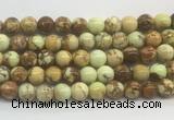 LEBS03 15 inches 8mm round lemon turquoise beads wholesale
