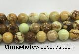 LEBS05 15 inches 12mm round lemon turquoise beads wholesale