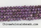 LPBS06 15 inches 6mm round purple Lepidolite beads wholesale