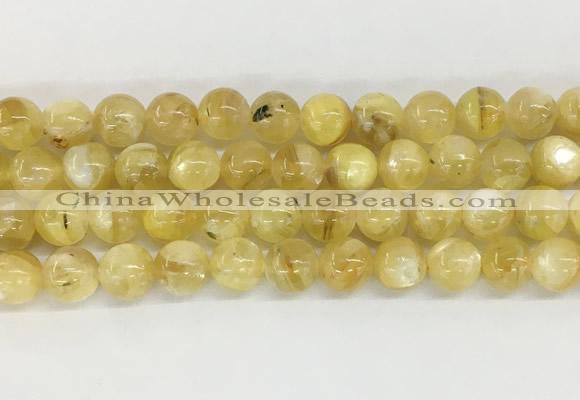 LPBS14 15 inches 10mm round yellow Lepidolite beads wholesale