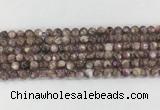 LPBS17 15 inches 6mm round natural purple Lepidolite beads wholesale