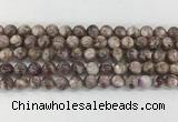 LPBS18 15 inches 8mm round natural purple Lepidolite beads wholesale