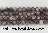 LPBS19 15 inches 10mm round natural purple Lepidolite beads wholesale