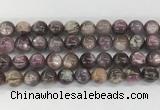 LPBS20 15 inches 12mm round natural purple Lepidolite beads wholesale