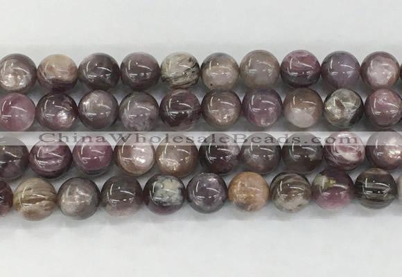 LPBS20 15 inches 12mm round natural purple Lepidolite beads wholesale