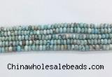 LRBS09 15 inches 5*8mm rondelle larimar gemstone beads wholesale