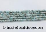 LRBS17 15 inches 3*6mm heishi larimar gemstone beads wholesale