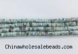 LRBS18 15 inches 4*7mm heishi larimar gemstone beads wholesale