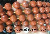 LSBS08 15 inches 16mm faceted round red jasper beads wholesale