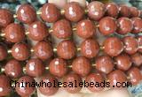 LSBS09 15 inches 16mm faceted round red jasper beads wholesale