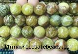 LSBS100 15 inches 16mm round dragon blood jade gemstone beads wholesale