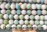LSBS1000 15 inches 14mm round morganite gemstone beads wholesale