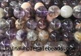 LSBS102 15 inches 16mm round purple phantom quartz beads wholesale