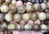LSBS110 15 inches 20mm round wooden jasper gemstone beads wholesale