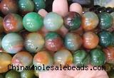 LSBS124 15 inches 20mm round agate gemstone beads wholesale