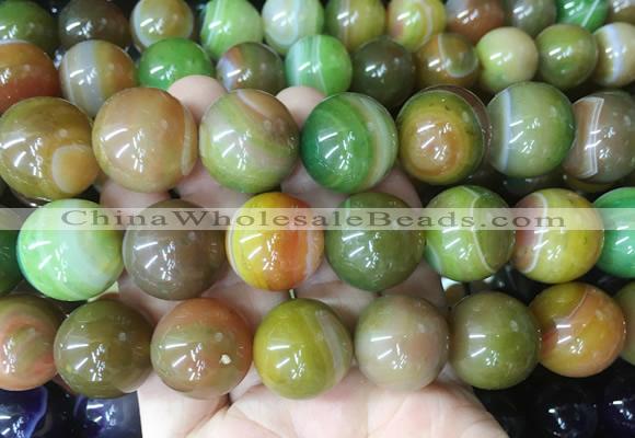 LSBS125 15 inches 20mm round agate gemstone beads wholesale