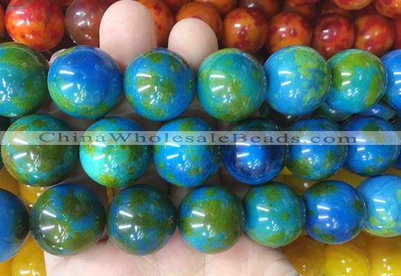 LSBS132 15 inches 20mm round agate gemstone beads wholesale