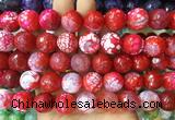 LSBS138 15 inches 16mm faceted round agate gemstone beads wholesale