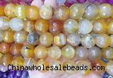 LSBS141 15 inches 16mm faceted round agate gemstone beads wholesale