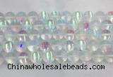 LSBS157 15 inches 16mm round synthetic moonstone gemstone beads wholesale