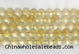 LSBS159 15 inches 16mm round crackle citrine gemstone beads wholesale
