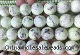 LSBS166 15 inches 20mm round Lemon turquoise beads wholesale